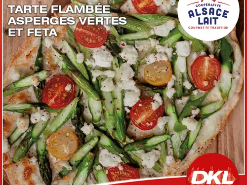 Tarte Flambée Asperges Vertes et Feta