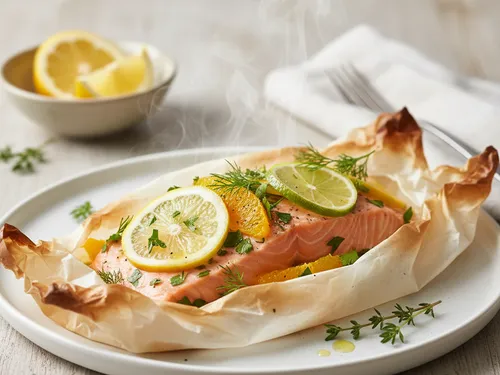 Saumon en papillote aux agrumes