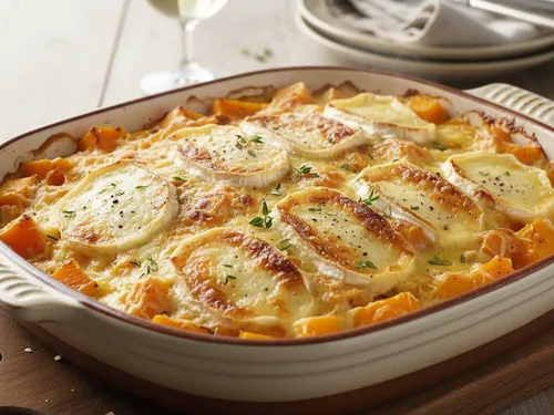 Gratin de butternut au fromage de chèvre