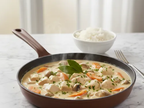 BLANQUETTE DE POULET À LA CRÈME