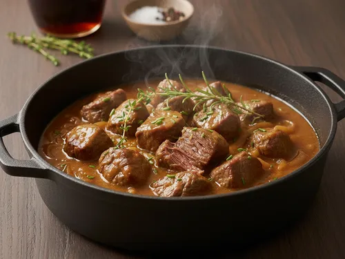  Bœuf mijoté au sirop d'érable