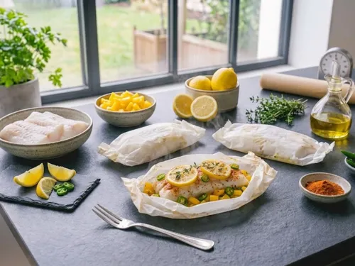 Papillote de cabillaud