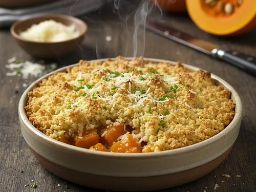 Crumble salé à la courge