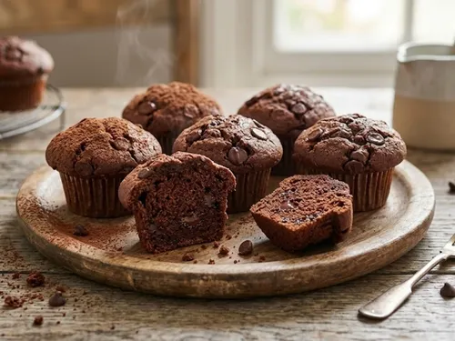 Muffins au chocolat sans œuf