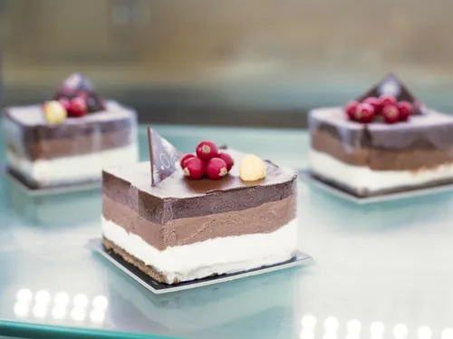 Entremet de mousse 3 chocolats