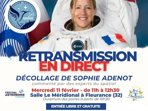 Gers : la mission SpaceX de Sophie Adenot retransmise en direct à...