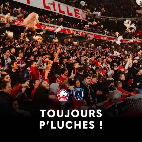 Ramenez vos peluches au match Lille-Paris FC ce dimanche !