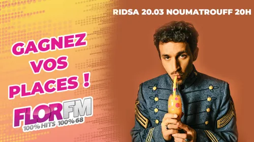 GAGNEZ VOS PLACES POUR LE CONCERT DE RIDSA