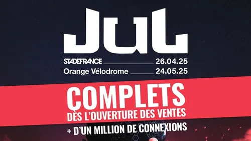 Les places pour le concert de Jul prises d’assaut