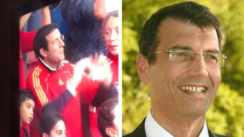 Un sosie frappant de Xavier Dupont de Ligonnès en tribunes lors...