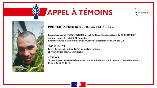 Côtes-d’Armor : un appel à témoins lancé après la disparition d’un...
