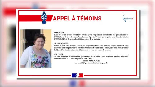 Disparition inquiétante dans le Maine-et-Loire : un appel à témoins...