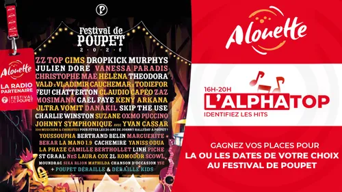 L'ALPHATOP - Gagnez vos places pour le Festival de Poupet 2026 !