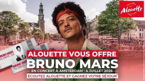 Bruno Mars en concert à Amsterdam : Alouette vous invite !