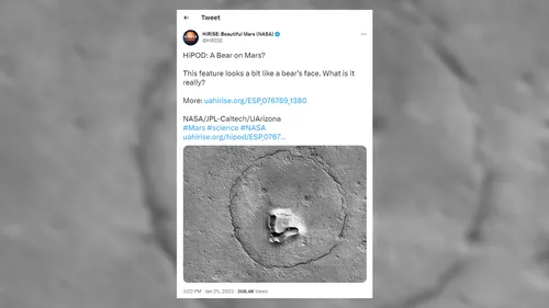 L'étrange photo prise sur Mars par la Nasa 
