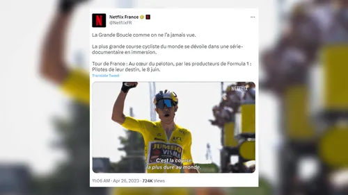 "Tour de France : au coeur du peloton" le 8 juin sur Netflix !
