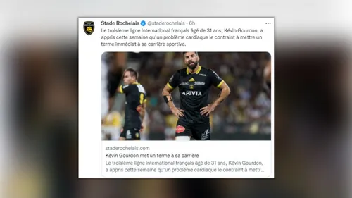 Rugby : fin de carrière pour Kévin Gourdon pour raison de santé