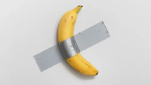 Une banane scotchée à un mur vendue 6,2 millions de dollars aux...