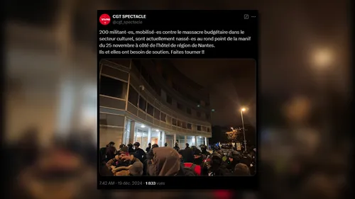 Pays-de-la-Loire : des centaines de personnes rassemblées devant...