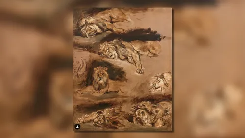 Une étude à l’huile de Delacroix, découverte près de Tours et...