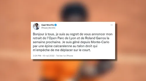 Monfils ne participera pas à Roland-Garros