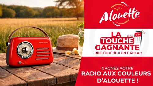 LA TOUCHE GAGNANTE - Alouette vous offre une radio FM rouge vintage !