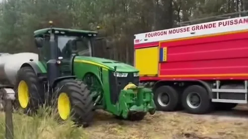 Incendie en Gironde : l'aide des agriculteurs aux pompiers est-elle...