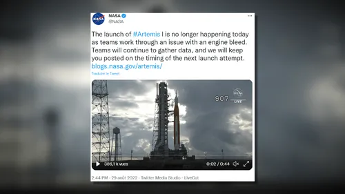 Mission Artemis-1 : décollage annulé