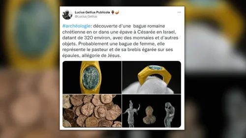 Une bague du IIIème siècle représentant Jésus découverte en Israël