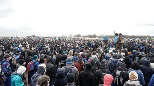 Un rassemblement des "anti-bassines" juste avant les JO