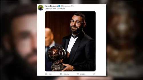 La planète football unanime sur le sacre de Benzema 