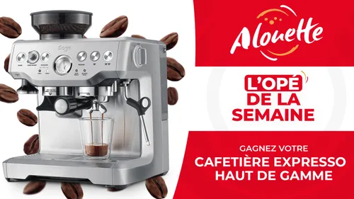 Alouette vous offre une cafetière expresso haut de gamme !