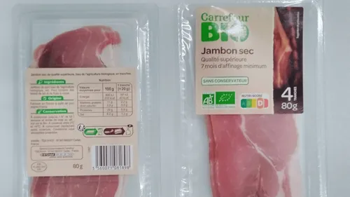 Carrefour rappelle du jambon en raison d'un risque de listériose