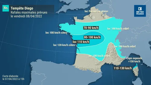 Tempête Diego : trois départements placés en vigilance orange "vent...
