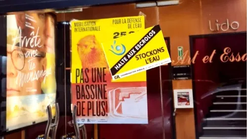 Action de la Coordination Rurale contre les anti-bassines