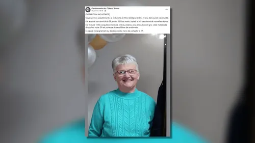 Disparition inquiétante dans les Côtes-d’Armor : une femme de 73...