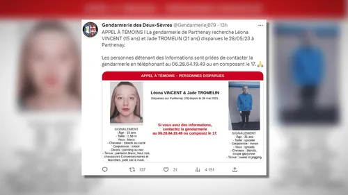 Deux-Sèvres : appel à témoins après la disparition de 2 jeunes filles