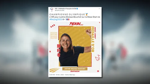 JO-2022 : la biathlète Justine Braisaz-Bouchet championne olympique...