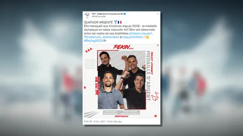 JO-2022 : nouvelle médaille pour Quentin Fillon Maillet qui...