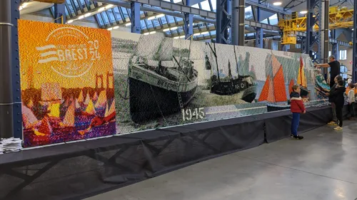 Record mondial : la plus grande fresque en Lego est à Brest !