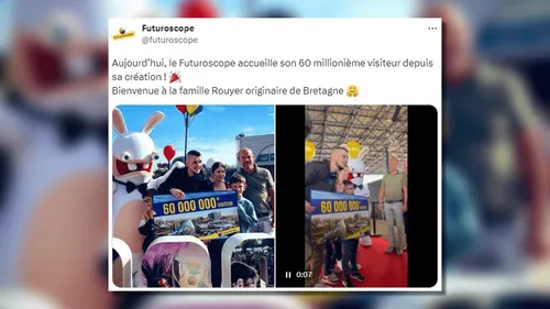 Le 60 millionième visiteur du Futuroscope est Breton !