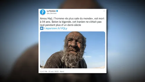 "L’homme le plus sale du monde" est décédé à l’âge de 94 ans