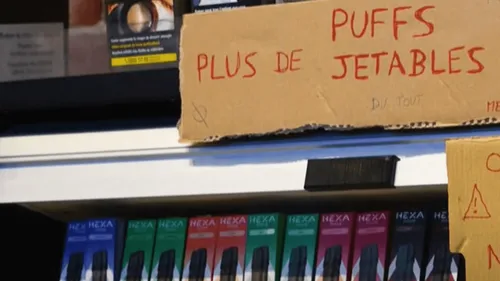 L'interdiction des "puffs", les cigarettes électroniques jetables,...