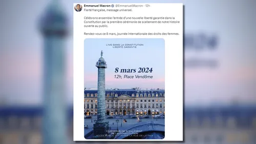 IVG dans la Constitution : une cérémonie ouverte au public ce...