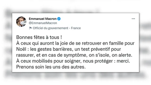 Covid-19 : Macron appelle les Français à se faire tester avant les...