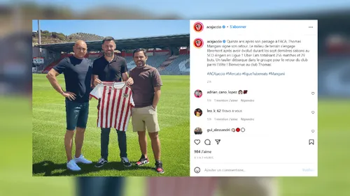 Thomas Mangani quitte le SCO d’Angers et rejoint l’AC Ajaccio