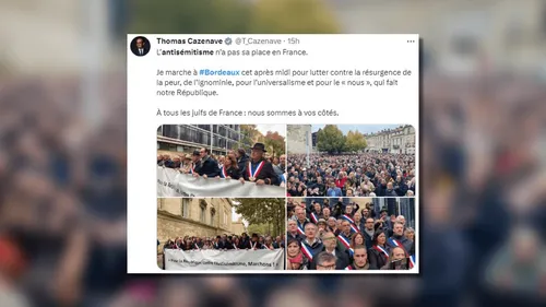 Marche contre l'antisémitisme : des rassemblements en nombre dans...