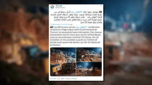 Maroc : course contre la montre pour sauver le petit Rayan