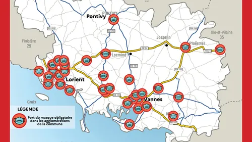Morbihan : le masque obligatoire en extérieur le week-end dans...