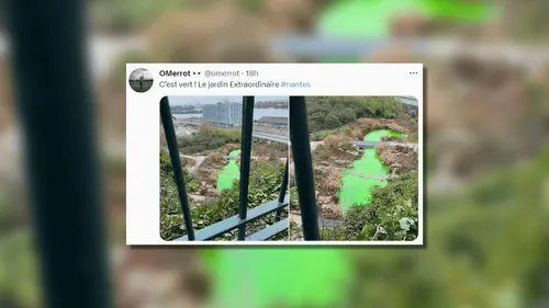 Nantes : la cascade du jardin extraordinaire revêt une couleur...